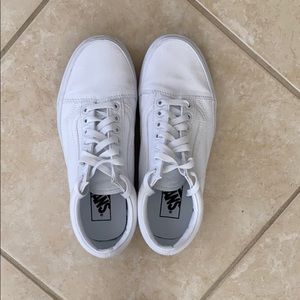 VANS white tie sneakers